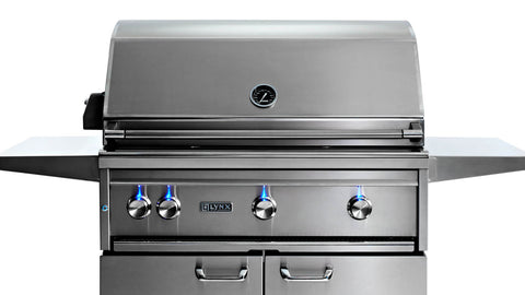 36” PROFESSIONAL FREESTANDING GRILL WITH 1 TRIDENT INFRARED BURNER AND 2 CERAMIC BURNERS AND ROTISSERIE (L36TRF)