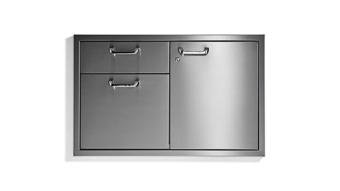 36" CLASSIC DOOR DRAWER COMBINATION (LSA36)