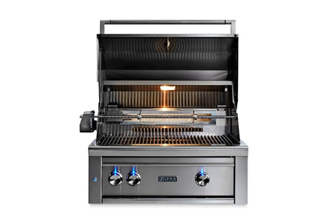 30" PROFESSIONAL BUILT-IN GRILL WITH ALL TRIDENT INFRARED BURNERS AND ROTISSERIE (L30ATR)