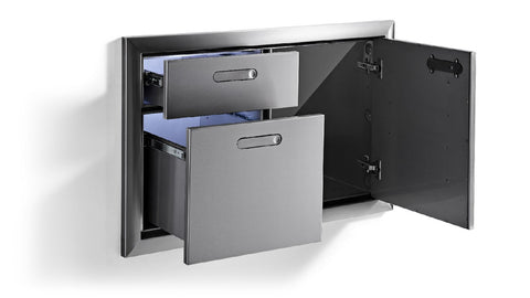 30" VENTANA ACCESS DOOR & DOUBLE DRAWER COMBINATION (LSA30-4)