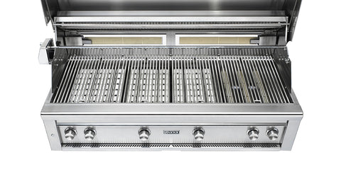 54” PROFESSIONAL BUILT-IN GRILL WITH 1 TRIDENT INFRARED BURNER AND 3 CERAMIC BURNERS AND ROTISSERIE (L54TR)