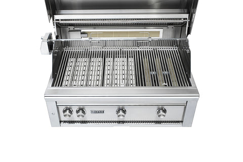 36” PROFESSIONAL FREESTANDING GRILL WITH 1 TRIDENT INFRARED BURNER AND 2 CERAMIC BURNERS AND ROTISSERIE (L36TRF)