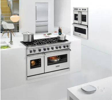 48"W./24"D. Gas Sealed Burner Range-8 Burners-Stainless-LP