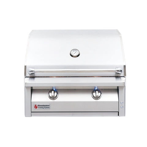 30" Natural Gas Stainless Built-In Grill