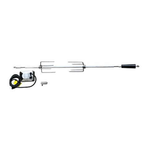 HD rotiss Kit with Motor, Bracket, 304 Stainless spit rod, collar, balance & forks for ARG 30" Grill