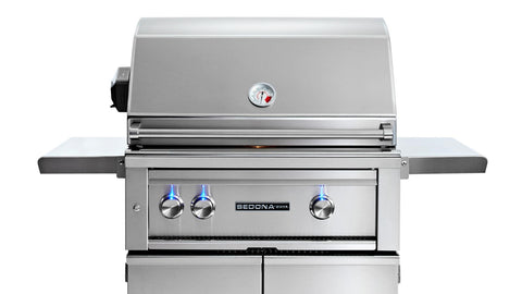 30" SEDONA FREESTANDING GRILL WITH 2 STAINLESS STEEL BURNERS AND ROTISSERIE (L500FR)