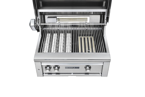 30" SEDONA FREESTANDING GRILL WITH ROTISSERIE, 1 PROSEAR INFRARED BURNER AND 1 STAINLESS STEEL BURNER (L500PSFR)