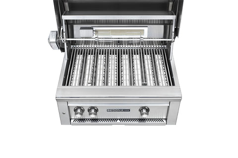 30" SEDONA FREESTANDING GRILL WITH 2 STAINLESS STEEL BURNERS AND ROTISSERIE (L500FR)