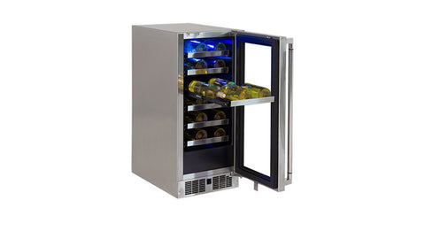 15" PROFESSIONAL OUTDOOR WINE CELLAR, RIGHT HINGE (LM15WINER)