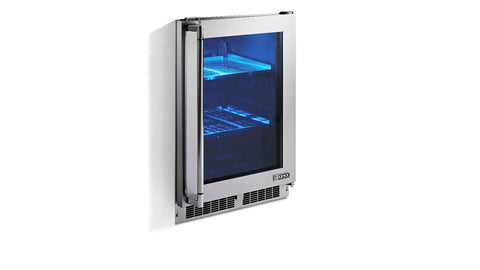 24" OUTDOOR REFRIGERATOR WITH GLASS DOOR, RIGHT HINGE (LN24REFGR)