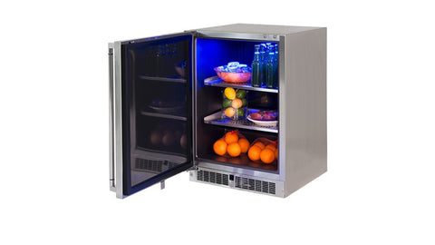 24" PROFESSIONAL OUTDOOR REFRIGERATOR, LEFT HINGE (LN24REFL)