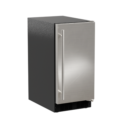 15" Low Profile Crescent Ice Machine, Stainless Steel, Solid Door, Reversible Door