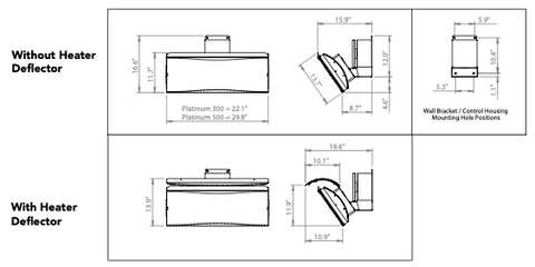 Platinum Smart-Heat Gas 3 Burner Radiant Heater, Natural, 23700 BTU