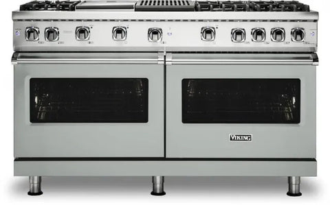 60"W./24"D. Gas Sealed Burner Range-6 Burners/Griddle&Grill-Arctic Grey