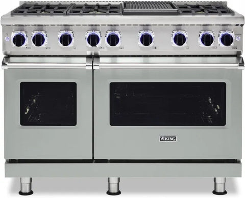 48"W./24"D. Gas Sealed Burner Range-6 Burners-Arctic Grey