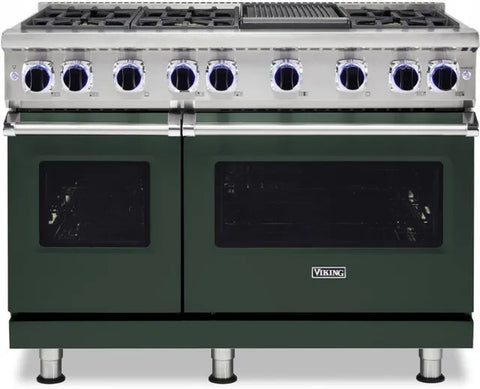 48"W./24"D. Gas Sealed Burner Range-6 Burners-Blackforest Green