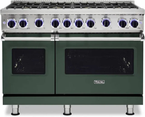 48"W./24"D. Gas Sealed Burner Range-8 Burners-Blackforest Green-LP