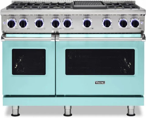 48"W./24"D. Gas Sealed Burner Range-6 Burners-Bywater Blue