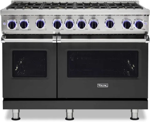 48"W./24"D. Gas Sealed Burner Range-8 Burners-Cast Black