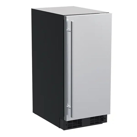 15"  Single Zone Wine Refrigerator, Stainless Steel, Solid Door, Reversible Door