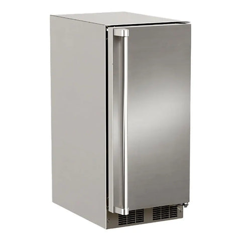 15" Outdoor Clear Ice Machine, Pump, Stainless Steel, Solid Door, Reversible Door