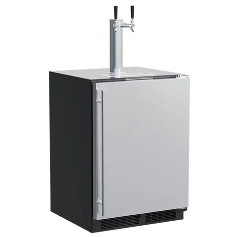 24" Dispenser, Stainless Steel, Solid Door, Reversible Door