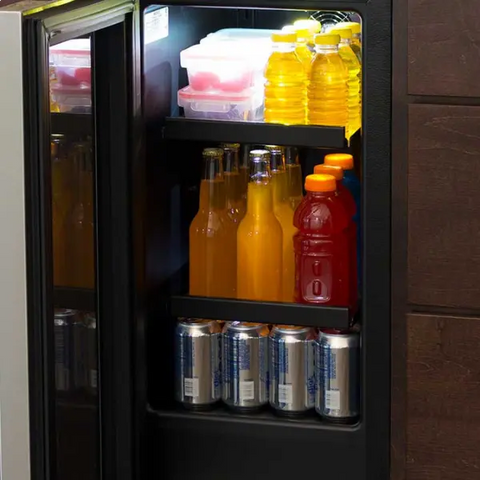 15" Beverage Center, Stainless Steel, Glass Door, Reversible Door