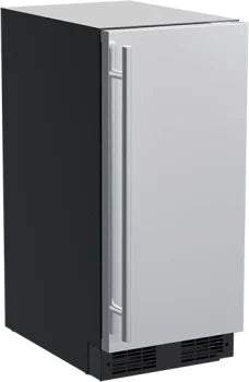 15" Clear Ice Machine, Stainless Steel, Solid Door, Reversible Door