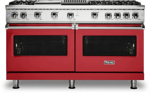 60"W./24"D. Gas Sealed Burner Range-6 Burners/Griddle&Grill-San Marzano Red-LP