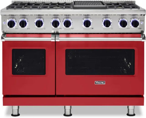 48"W./24"D. Gas Sealed Burner Range-6 Burners-San Marzano Red