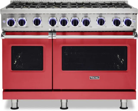 48"W./24"D. Gas Sealed Burner Range-8 Burners-San Marzano Red