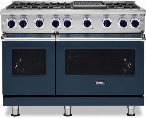 48"W./24"D. Gas Sealed Burner Range-6 Burners-Slate Blue-LP