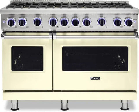 48"W./24"D. Gas Sealed Burner Range-8 Burners-Vanilla Cream