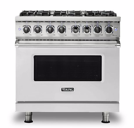 36"W./24"D. Dual Fuel Self-Clean Sealed Burner Range-6 Burners-Stainless-LP