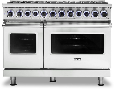 48"W./24"D. Gas Sealed Burner Range-8 Burners-Frost White-LP