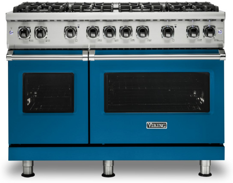 48"W./24"D. Gas Sealed Burner Range-8 Burners-Alluvial Blue-LP