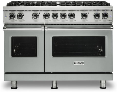 48"W./24"D. Gas Sealed Burner Range-8 Burners-Arctic Grey-LP