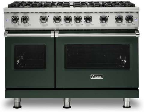 48"W./24"D. Gas Sealed Burner Range-8 Burners-Blackforest Green-LP