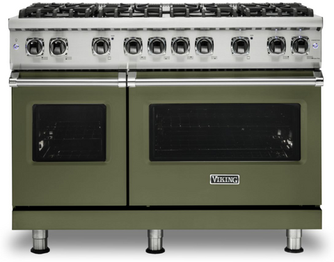 48"W./24"D. Gas Sealed Burner Range-8 Burners-Cypress Green-LP