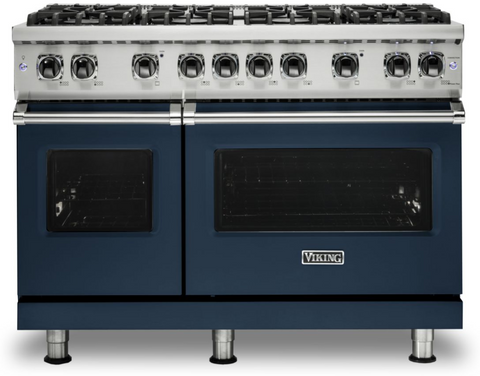 48"W./24"D. Gas Sealed Burner Range-8 Burners-Slate Blue-LP