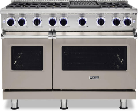 48"W./24"D. Gas Sealed Burner Range-6 Burners-Pacific Grey