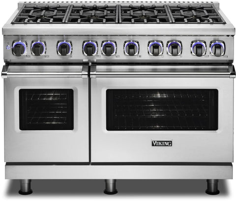 48"W./24"D. Gas Sealed Burner Range-8 Burners-Stainless