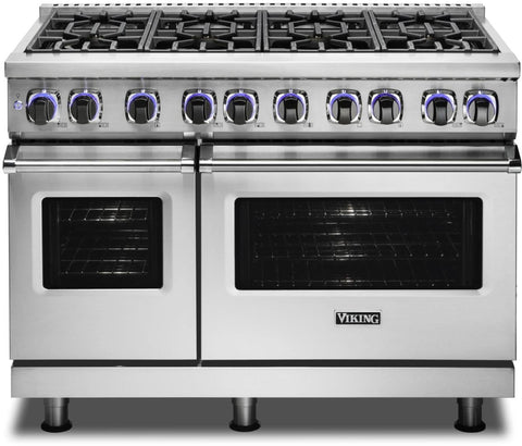 48"W./24"D. Gas Sealed Burner Range-8 Burners-White